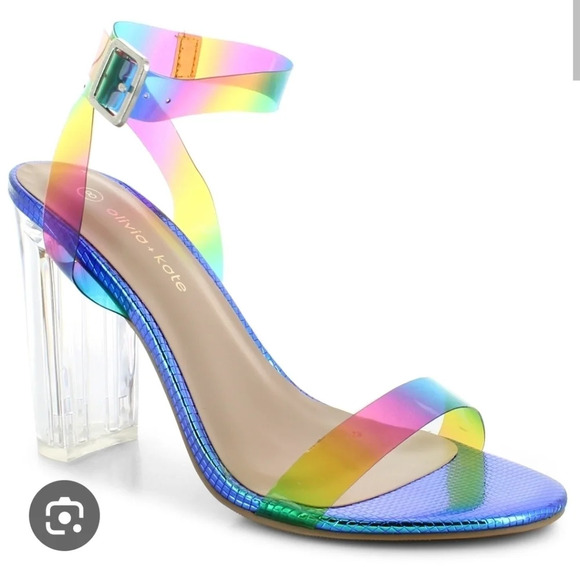 Gorgeous Rainbow Fashion 🩴 NWB ❤️ - Picture 2 of 10